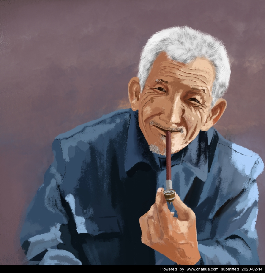 老头头像 - 夷则十三插画作品 - 中国插画画廊 - 插画