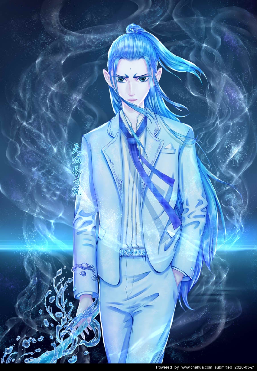 龙三太子敖丙降妖除魔 - 天域揽云岚插画作品 - 中国插画画廊