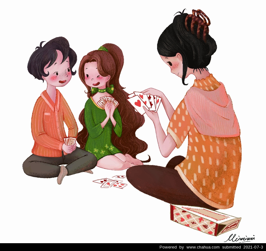 作品名称:打扑克